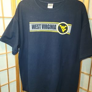 West Virginia T-SHIRT SIZE XL Gildan Blue SHIRT short sleeve...